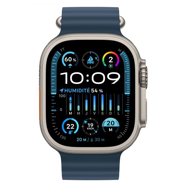 Apple Watch Ultra  2 49mm GPS+Cellular(Titanium Blue Ocean Band)